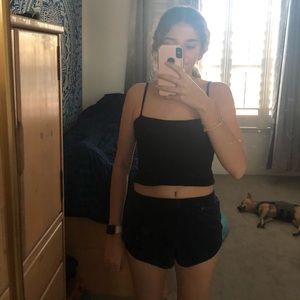 Black crop top